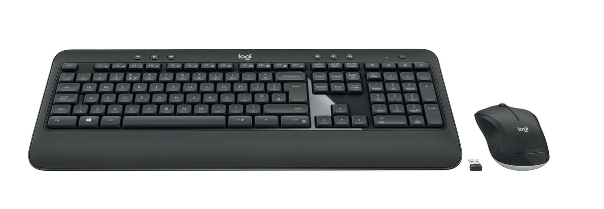 Logitech 920-008683 tastatur Mus inkluderet Universel RF trådløst QWERTY Nordisk Sort