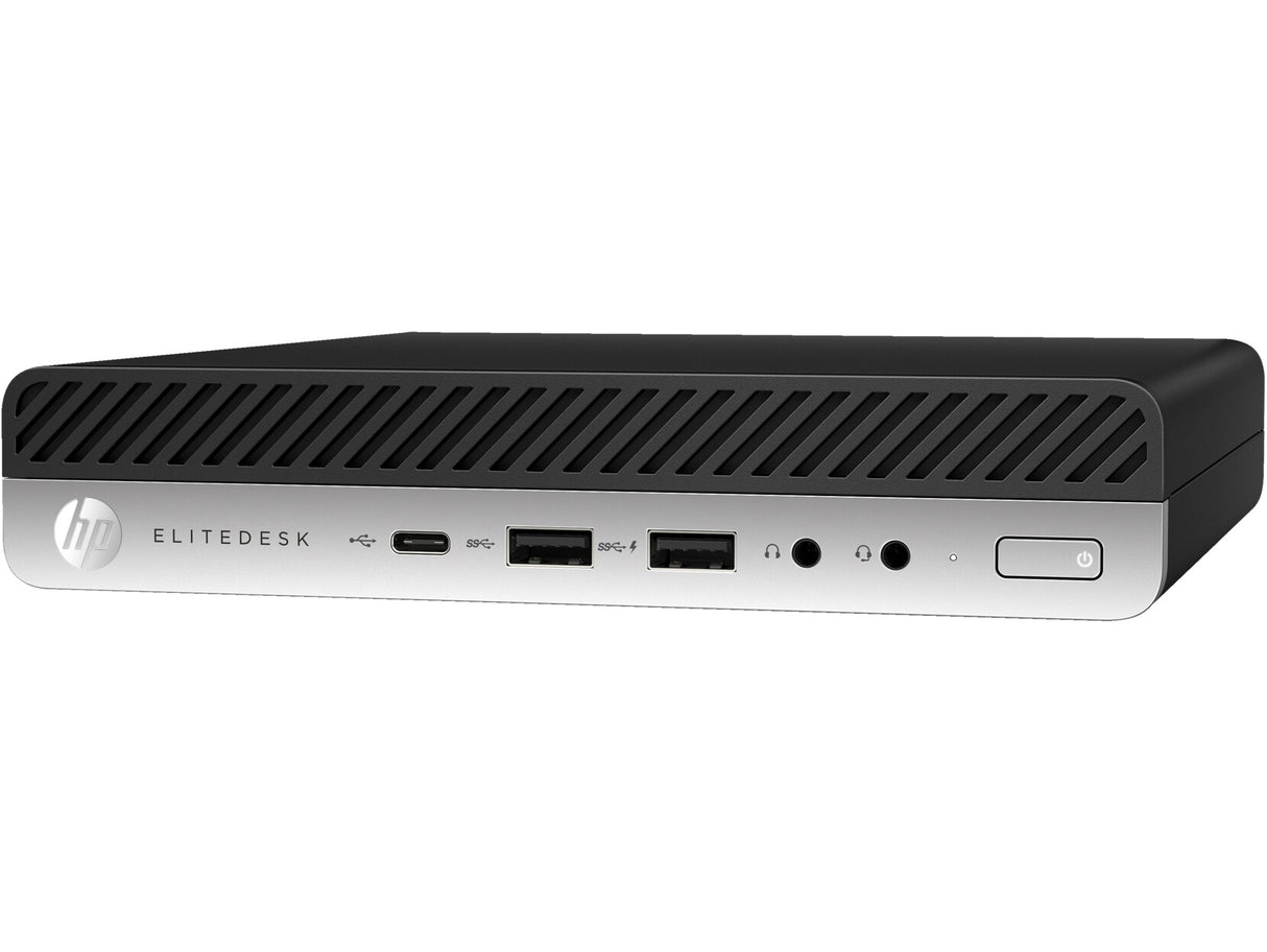 T1A HP EliteDesk 800 G5 Refurbished Intel® Core™ i5 i5-9500 8 GB DDR4-SDRAM 256 GB SSD Windows 11 Pro Mini PC Sort, Sølv