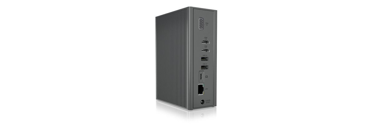 ICY BOX IB-DK2262AC Wired USB 3.2 Gen 1 (3.1 Gen 1) Type-C Anthracite