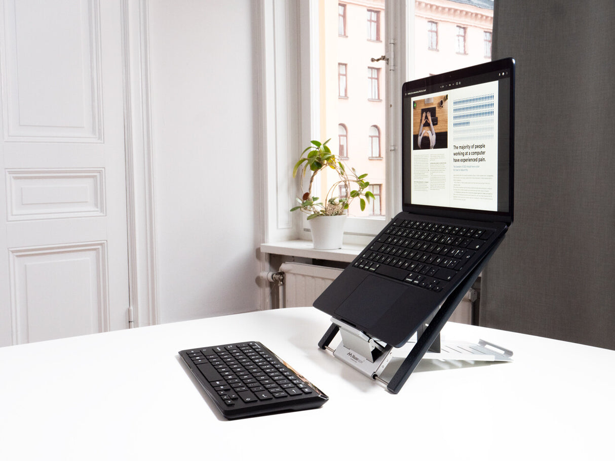 Mousetrapper Type Mini Wireless - Nordic tastatur Universel USB + RF Wireless + Bluetooth QWERTY Nordisk Sort