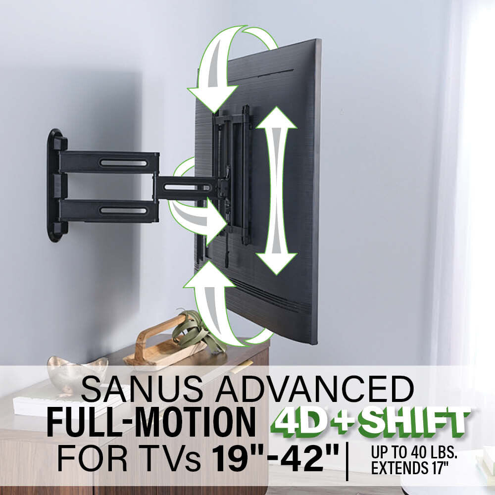 SANUS VSF817 165,1 cm (65") Sort