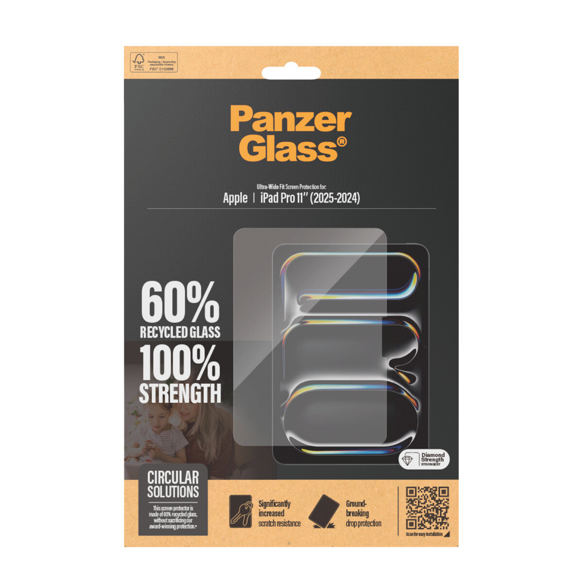 PanzerGlass ® Skærmbeskyttelse iPad Pro 11'' (2024-2025) | Ultra-Wide Fit