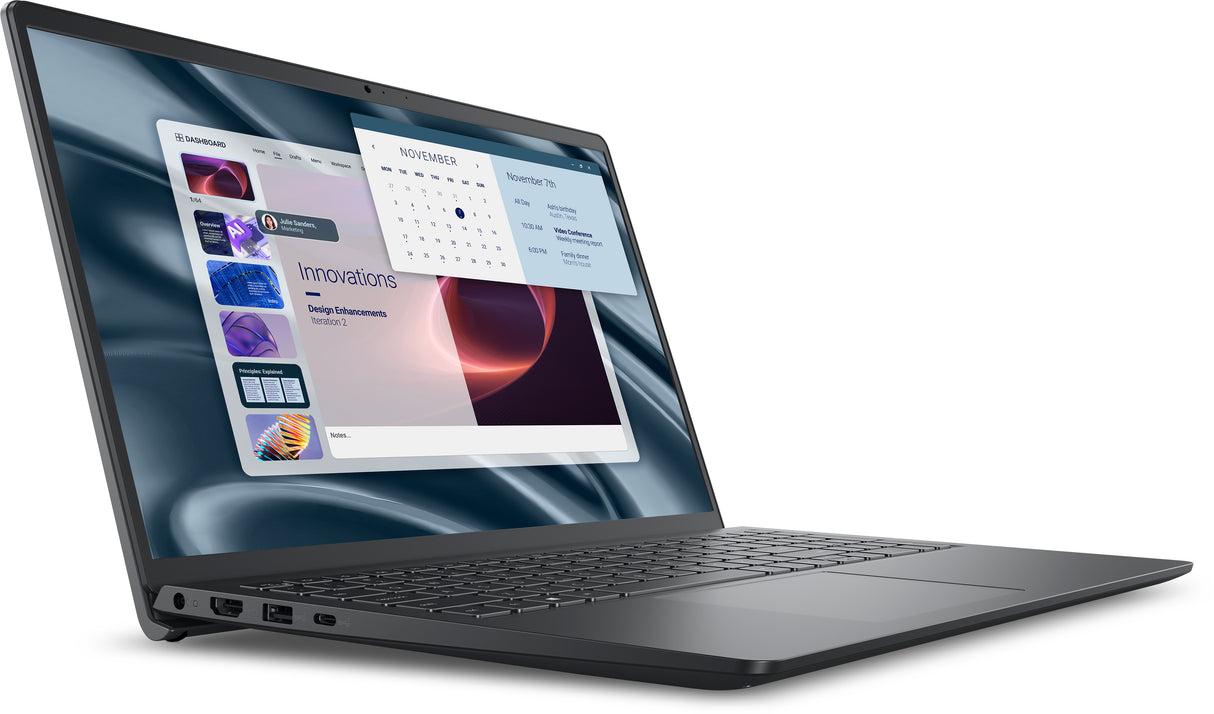 DELL PV15255 AMD Ryzen™ 3 7320U Laptop 39,6 cm (15.6") Fuld HD 8 GB LPDDR5-SDRAM 512 GB SSD Wi-Fi 5 (802.11ac) Windows 11 Home Sort