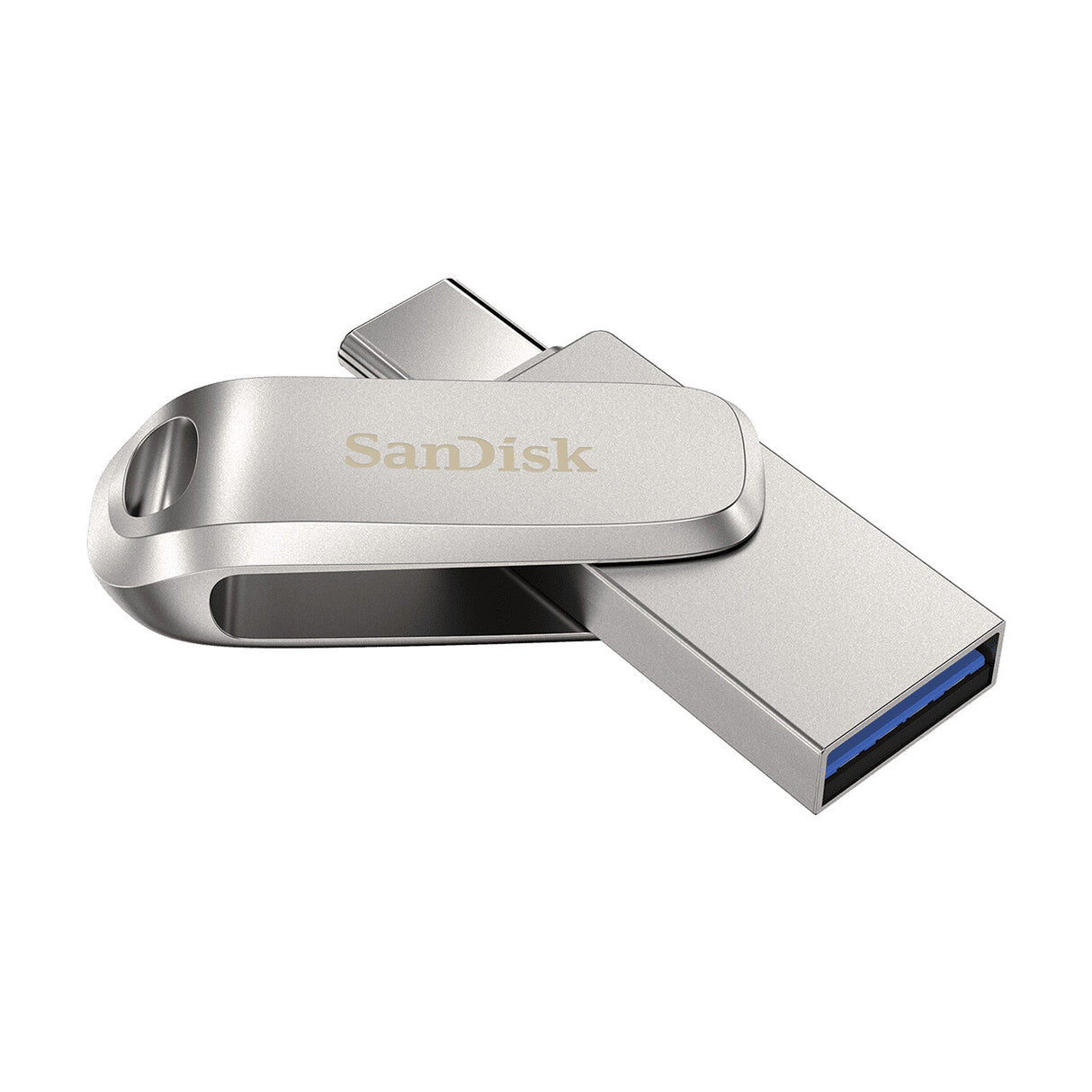 SanDisk Ultra Dual Drive Luxe USB-nøgle 256 GB USB Type-A / USB Type-C 3.2 Gen 1 (3.1 Gen 1) Rustfrit stål