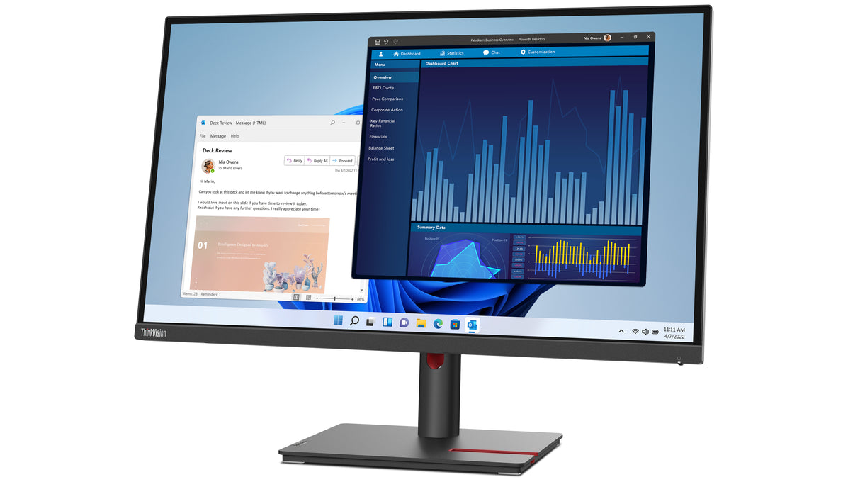Lenovo ThinkVision T27p-30 27 IPS 3840 x 2160 (4K) HDMI DisplayPort USB-C 60Hz