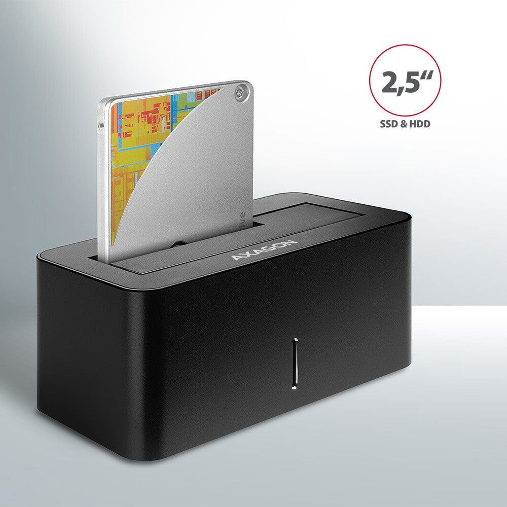 Axagon ADSA-SN drev dockingstation USB 3.2 Gen 1 (3.1 Gen 1) Type-A Sort