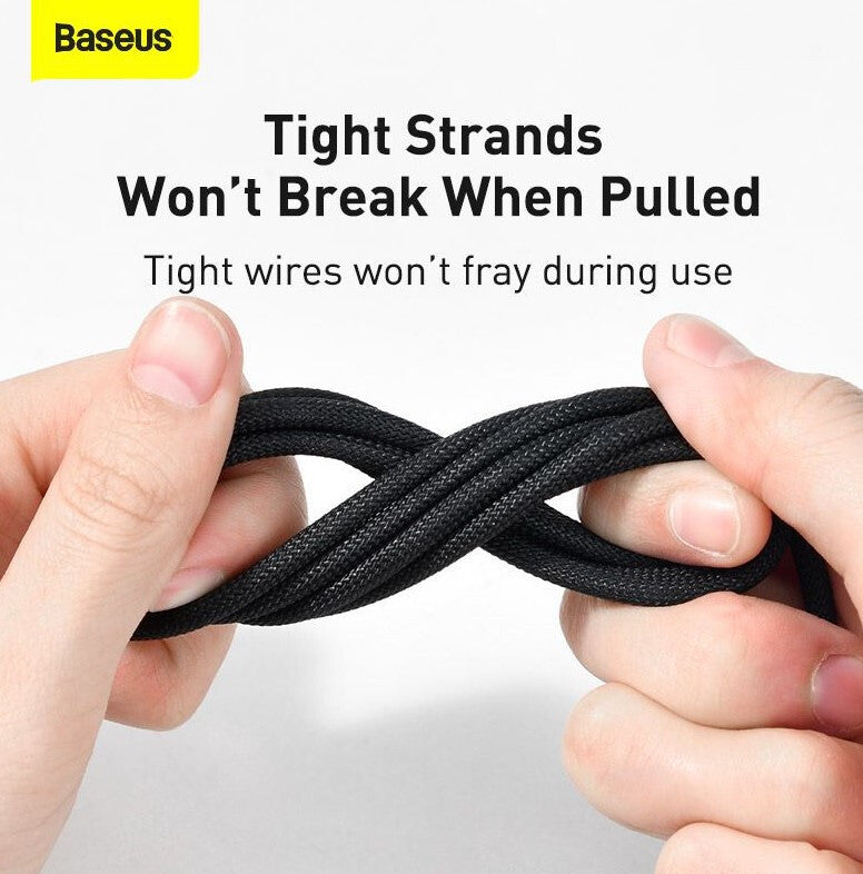 Baseus CALWJ-A01 Lightning kabel 2 m Sort