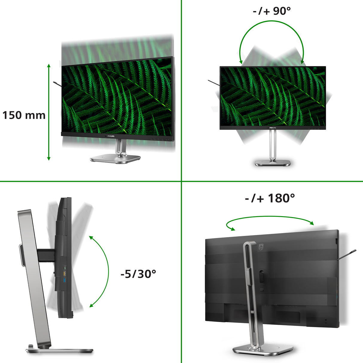 Philips 5000 series 27B2G5200/00 computerskærm 68,6 cm (27") 1920 x 1080 pixel Fuld HD LCD Anthracit