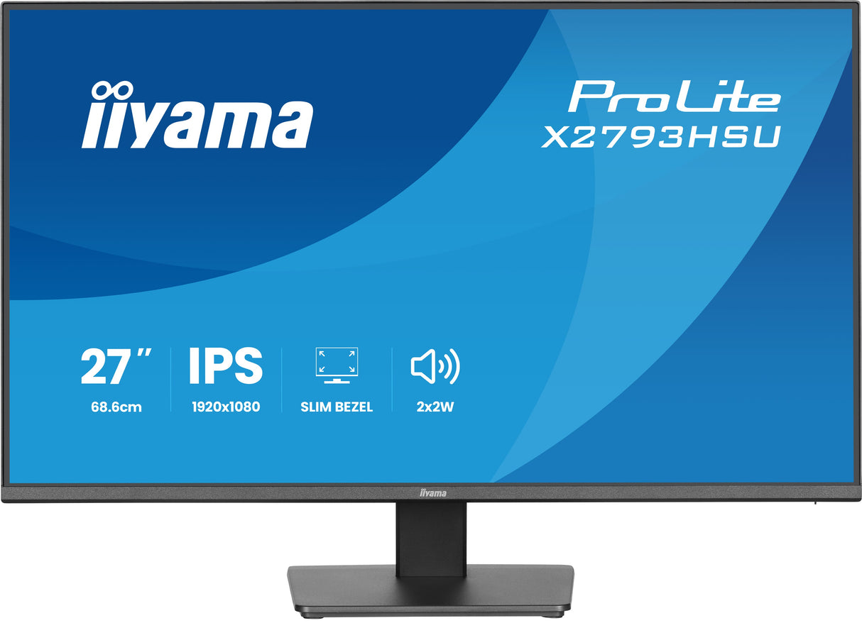 Iiyama X2793HSU-B1 27 IPS 1920 x 1080 (Full HD) HDMI DisplayPort 120Hz