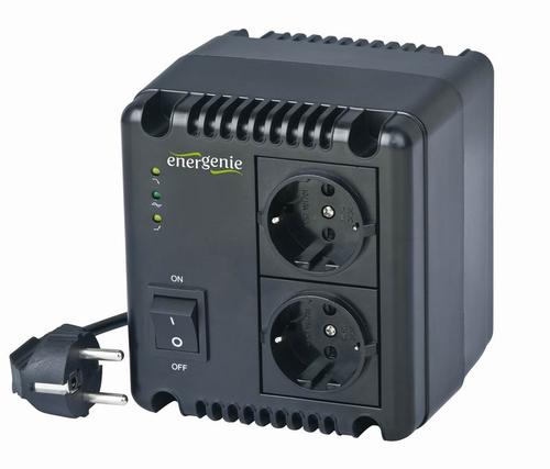 EnerGenie EG-AVR-1001 voltage regulator 2 AC outlet(s) 140 - 270 V Black