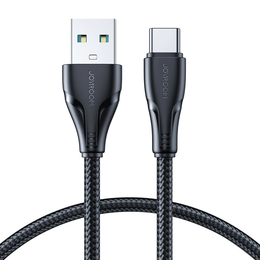 Joyroom Surpass Series A11 USB-A / USB-C 3A Kabel 1,2 m - Sort