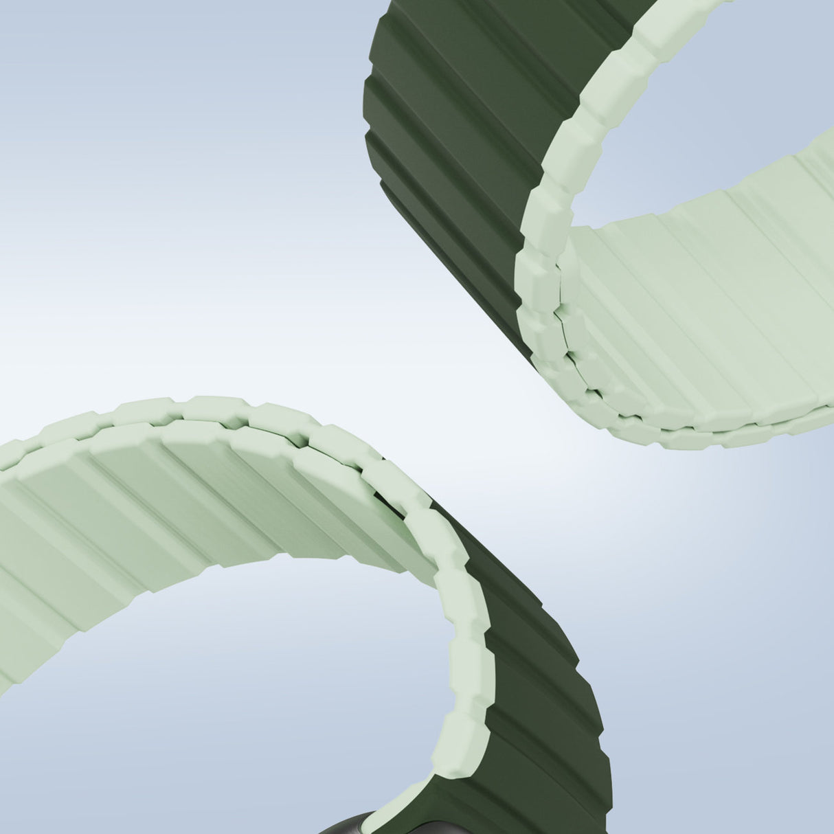 Magnetisk Apple Watch Ultra, SE, 8, 7, 6, 5, 4, 3, 2, 1 (49, 45, 44, 42 mm) Dux Ducis-rem (LD-version) - Grøn