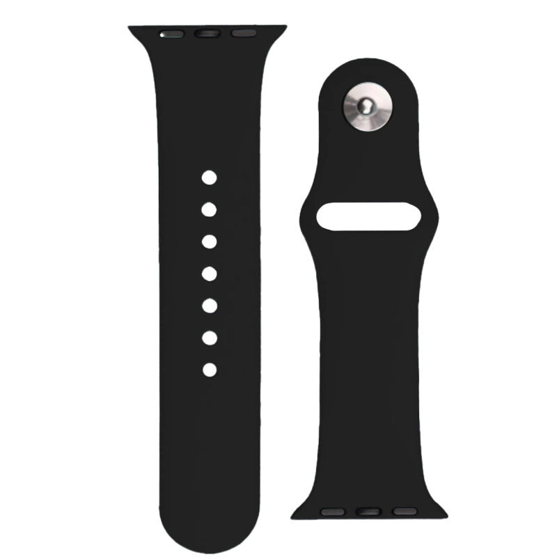 Silikone rem APS til Apple Watch 42/44/45mm urrem - sort