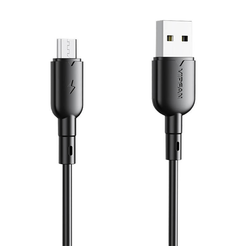 USB til Micro USB-kabel VFAN X11, 3A, 1m (sort)