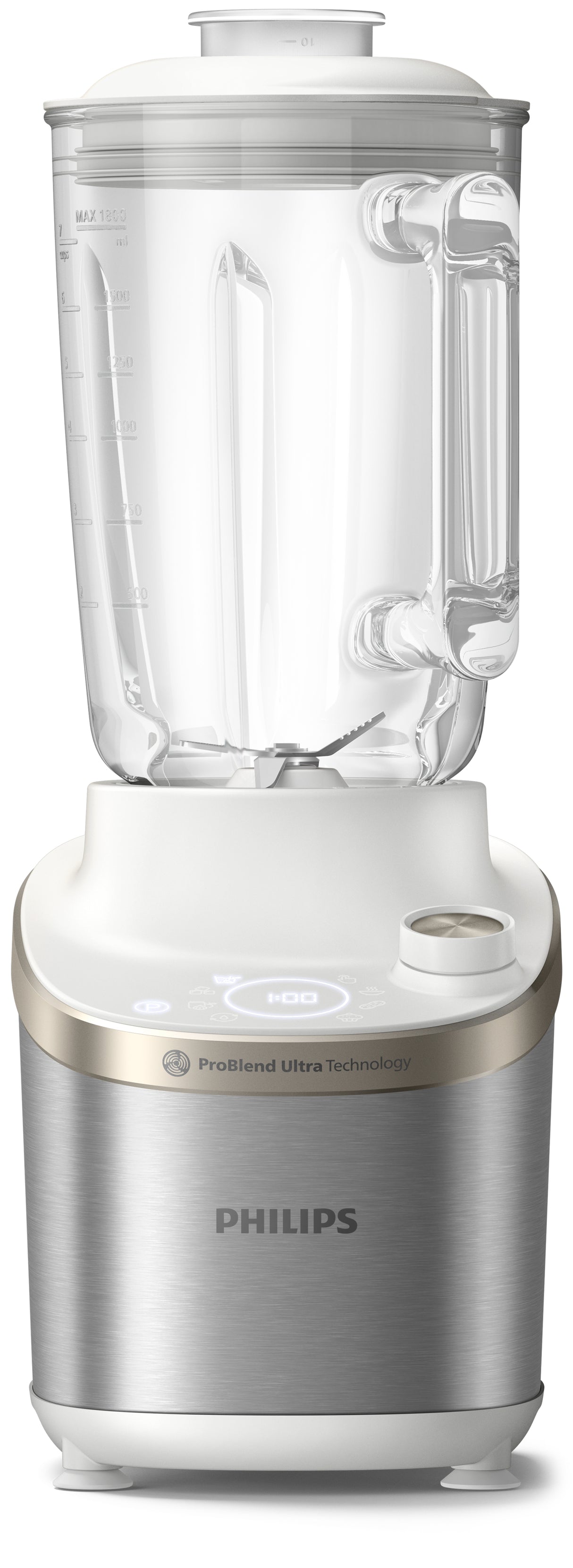 Philips 7000 series HR3760/01 blender 2 L Bordplade blender 1500 W Rustfrit stål, Hvid