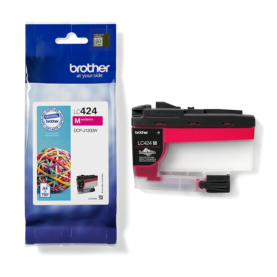 Brother LC-424M blækpatron 1 stk Original Magenta