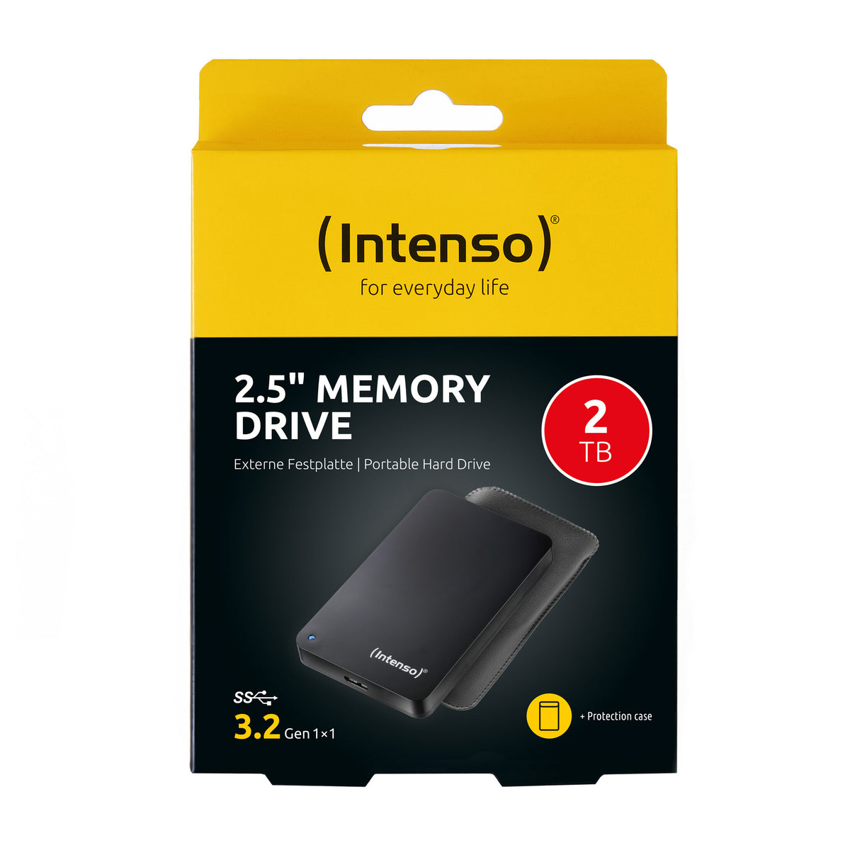 Intenso Memory Drive external hard drive 2 TB 5400 RPM 2.5" USB 3.2 Gen 1 (3.1 Gen 1) Black