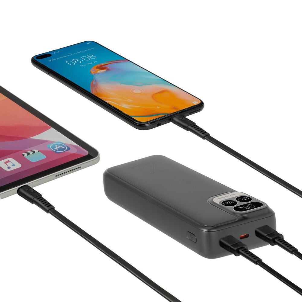 Rivacase VA2521 powerbank Lithium polymer (LiPo) 20000 mAh Grå