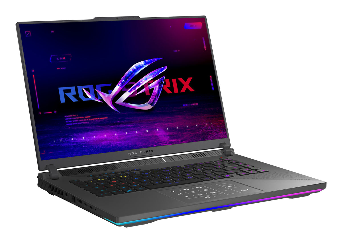 ASUS ROG Strix G16 G614FR-S5022W AMD Ryzen™ 9 9955HX Laptop 40,6 cm (16") 2.5K 16 GB DDR5-SDRAM 1 TB SSD NVIDIA GeForce RTX 5070 Ti Wi-Fi 6E (802.11ax) Windows 11 Home Grå