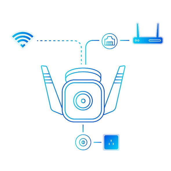 TP-Link Tapo TC65 overvågningskamera Kugle (form) IP-sikkerhedskamera Udendørs 2304 x 1296 pixel Loft/væg