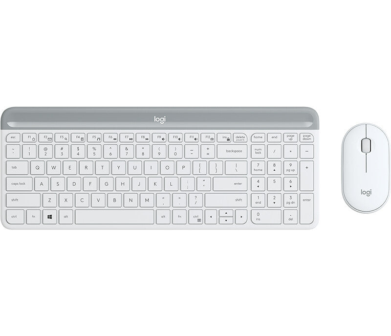 Logitech 920-009205 tastatur Mus inkluderet Universel RF trådløst QWERTY US International Hvid