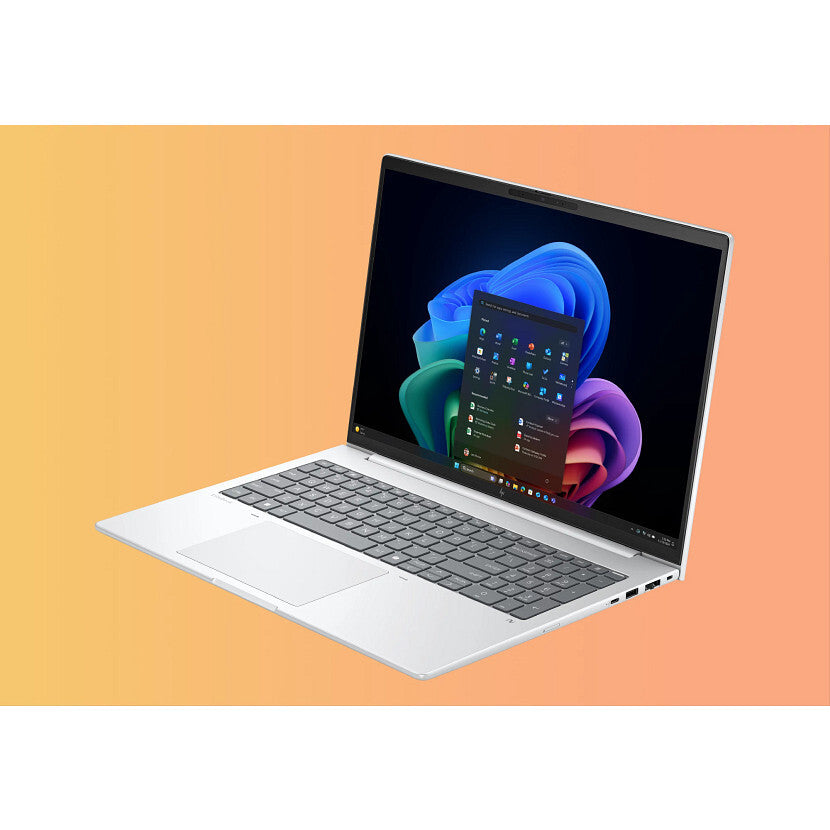 HP EliteBook 8 G1i Next Gen AI Copilot+ PC Intel Core Ultra 7 258V Laptop 40,6 cm (16") WUXGA 32 GB LPDDR5x-SDRAM 512 GB SSD Wi-Fi 7 (802.11be) Windows 11 Pro Sølv
