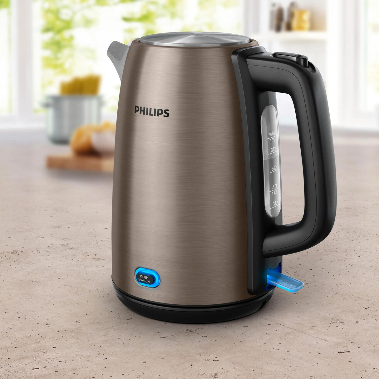 Philips Viva Collection HD9355/92 elkedel 1,7 L 1900 W Sort, Kobberfarve