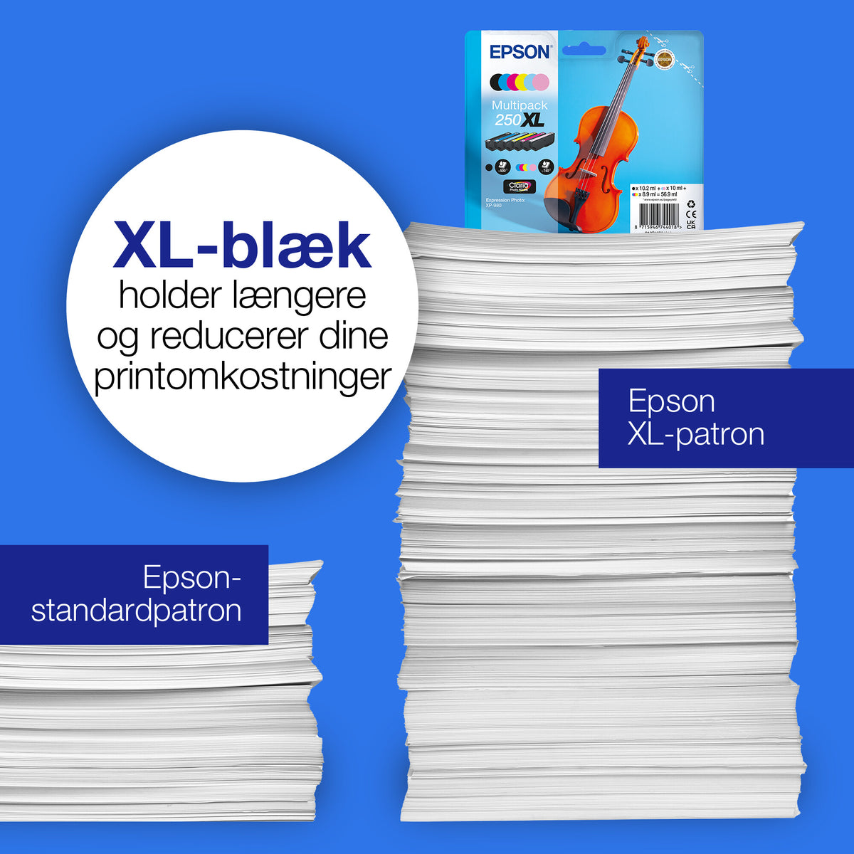 Epson Multipakke, 6 farver 250 Violin Claria Photo HD-blæk