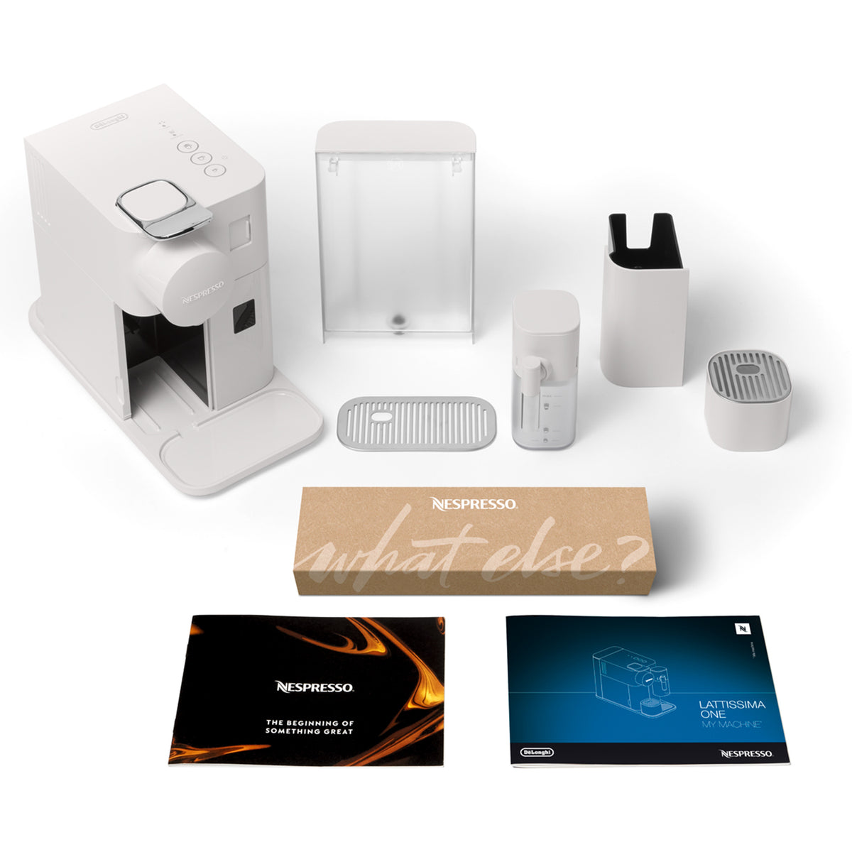 DeLonghi Lattissima One EN510 Fuldautomatisk Espressomaskine Hvid