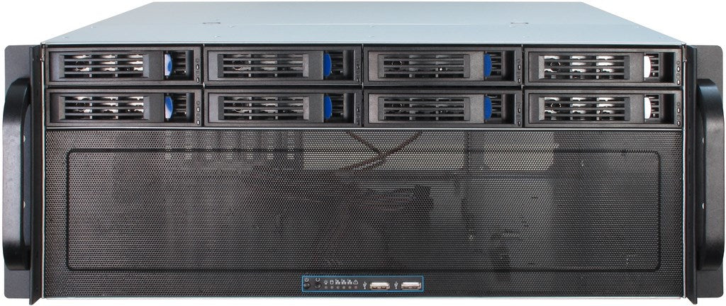 Inter-Tech IPC 4U-4408 Rackversion Forlænget ATX / SSI EEB Sort Grå
