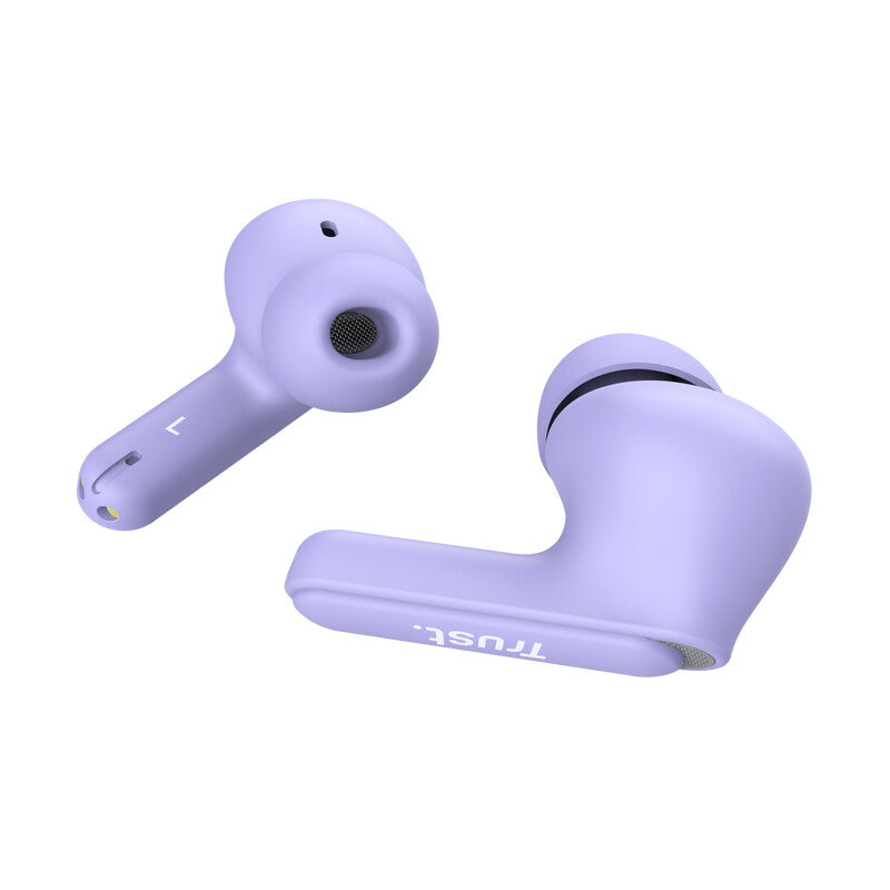 Trust Yavi Headset True Wireless Stereo (TWS) I ørerne Opkald/musik USB Type-C Bluetooth Lilla