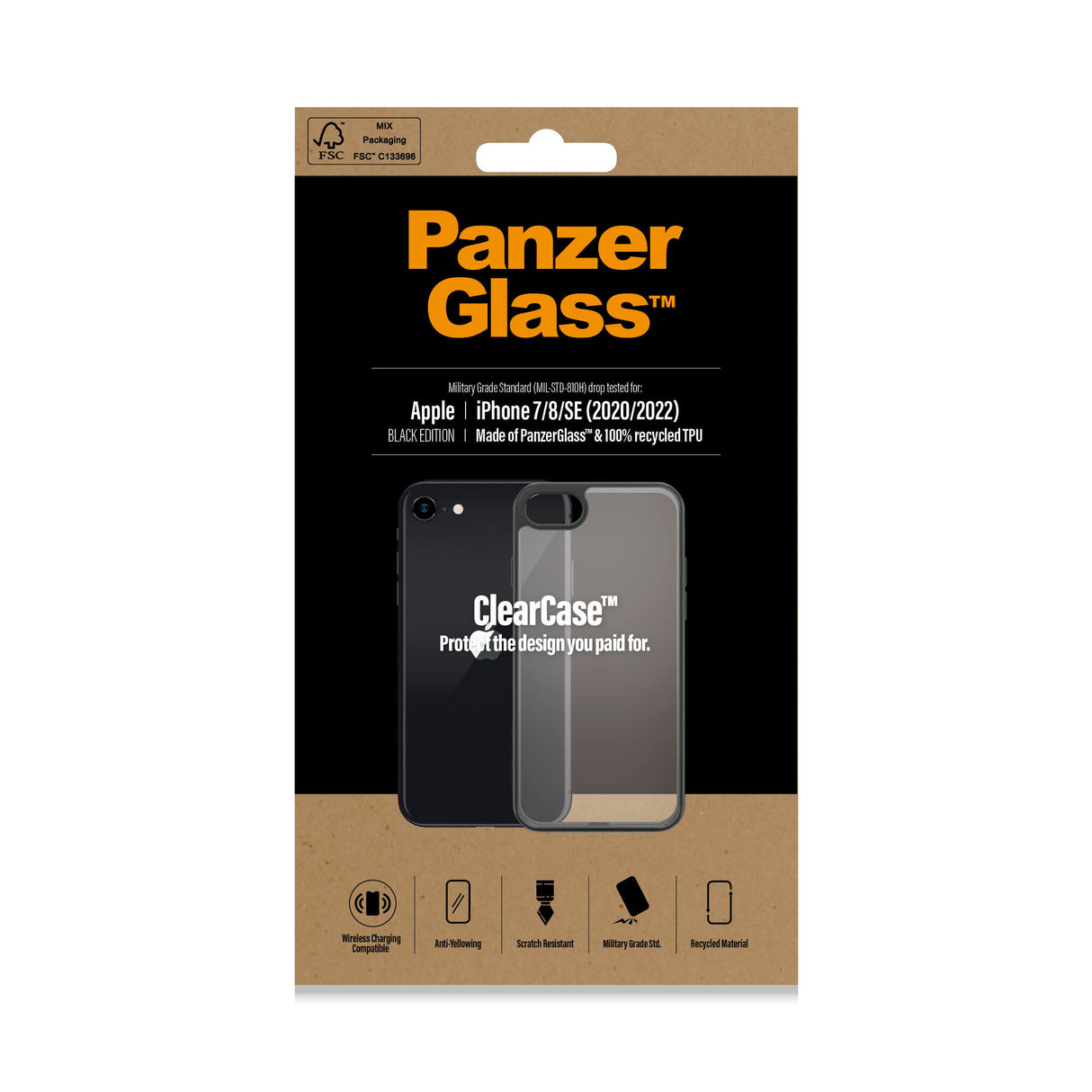 PanzerGlass ® ClearCase iPhone 8 | 7 | SE (2020/2022) | Sort