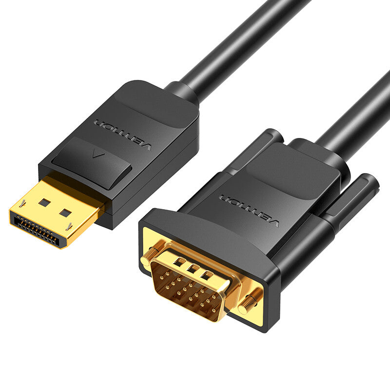 Vention HBLBH videokabel adapter 2 m DisplayPort VGA (D-Sub) Sort