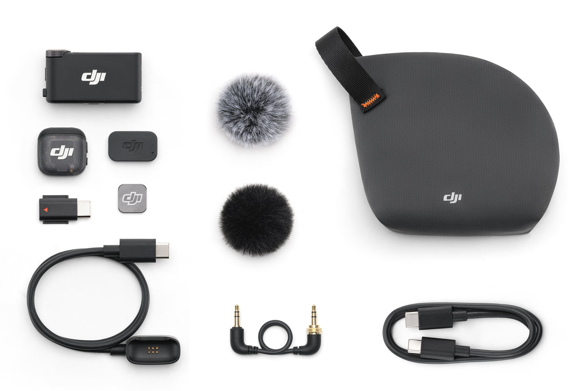 DJI Mic 3 Trådløst mikrofonsystem Trådløs Sort