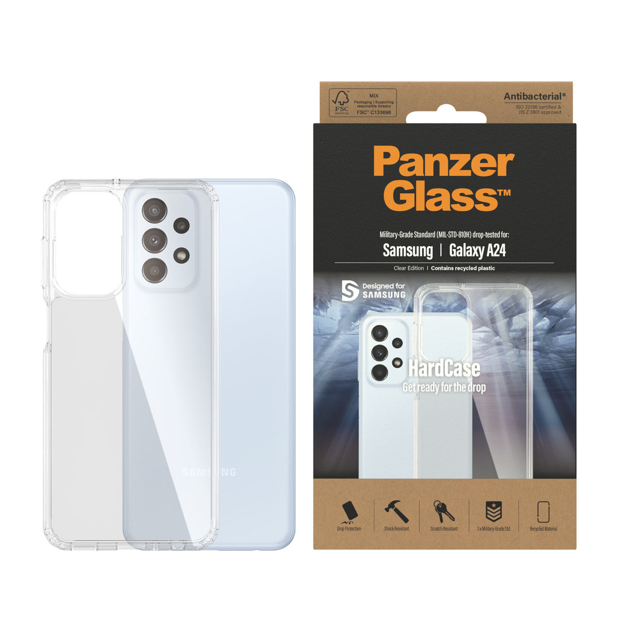 PanzerGlass ® HardCase Transparent Samsung Galaxy A24
