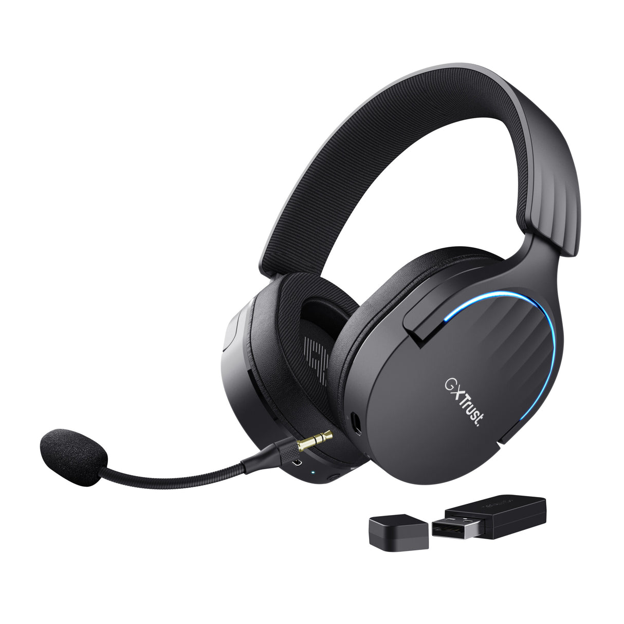 Trust GXT 491 Fayzo Headset Kabel & trådløs Spil USB Type-C Bluetooth Sort