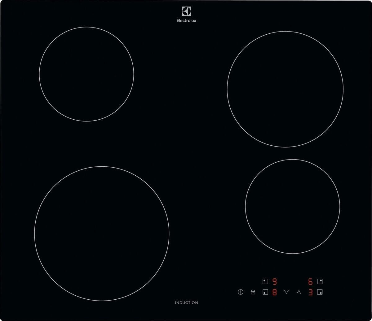 Electrolux LIB60424CK Sort Indbygget 60 cm Zone induktionskogeplade 4 zone(s)