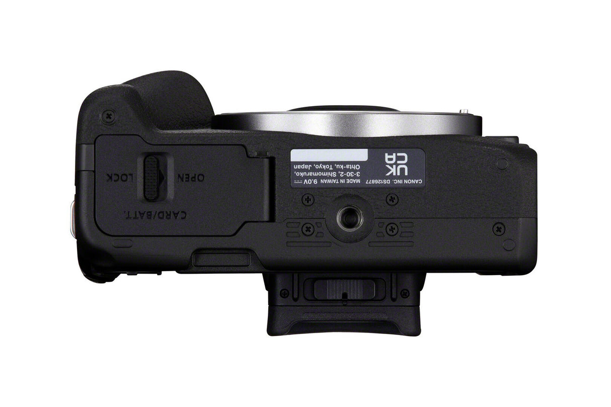 Canon EOS R50, Black + RF-S 18-45mm F4.5-6.3 IS STM Kit MILC 24,2 MP CMOS 6000 x 4000 pixel Sort