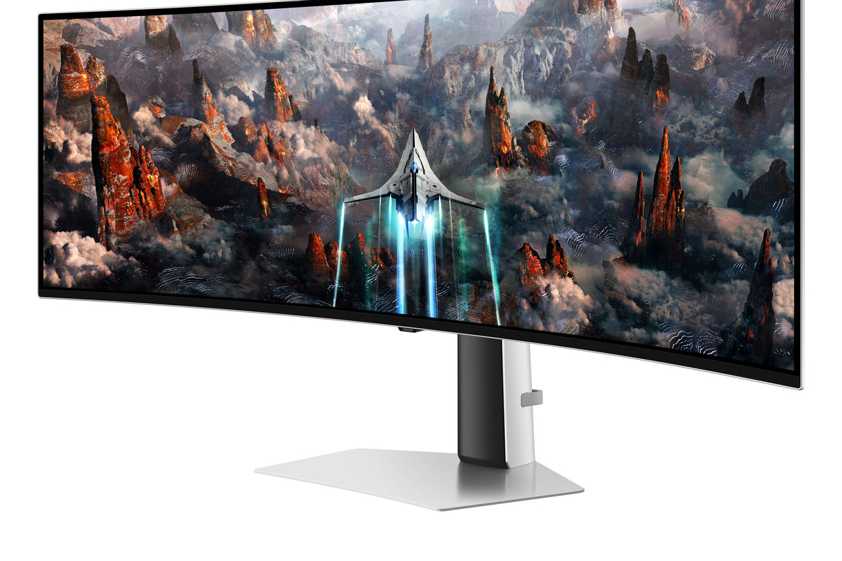 Samsung G93SC computerskærm 124,5 cm (49") 5120 x 1440 pixel Dual QHD OLED Sølv