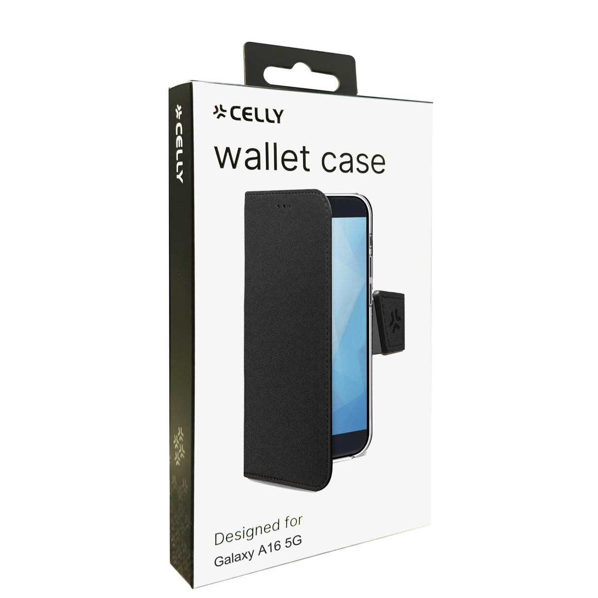 Celly WALLY mobiltelefon etui 17 cm (6.7") Tegnebogsetui Sort