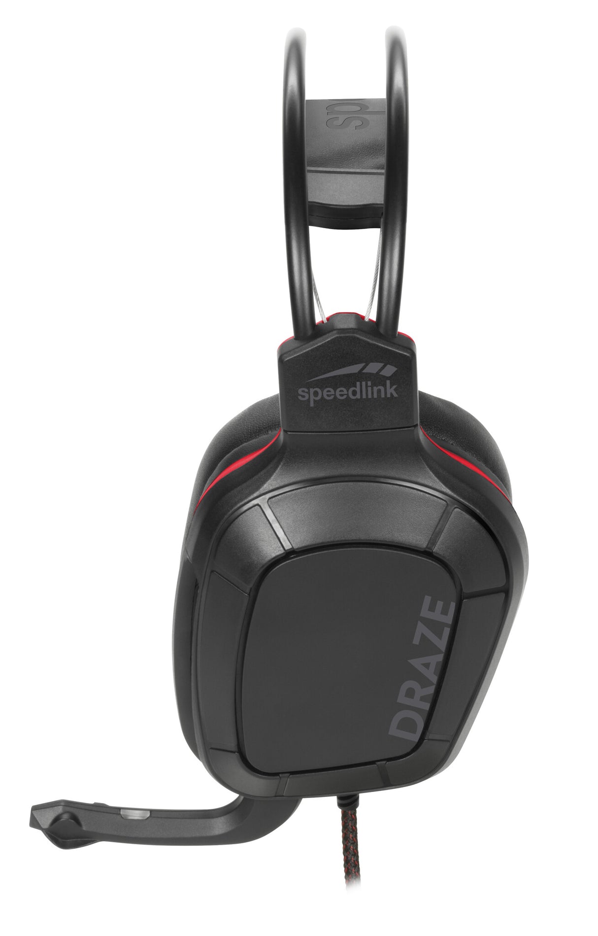 SPEEDLINK Draze Gaming Headset Ledningsført Spil Sort, Rød