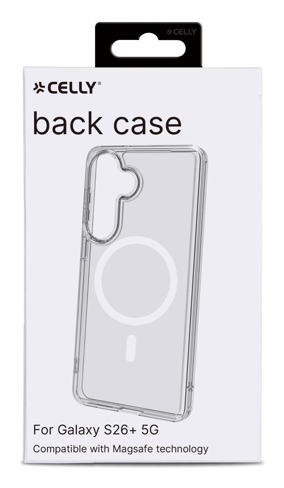 Celly GELSKINMAG mobiltelefon etui 17 cm (6.7") Cover Transparent