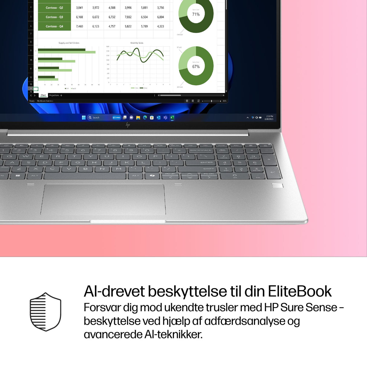 HP EliteBook 6 G1i AI Intel Core Ultra 5 225U Laptop 40,6 cm (16") WUXGA 24 GB DDR5-SDRAM 512 GB SSD Wi-Fi 7 (802.11be) Windows 11 Pro AI PC Sølv