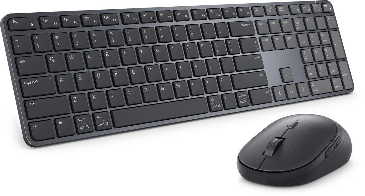 DELL Pro 7 Slim KM726 tastatur Mus inkluderet Hjemme/kontor RF trådløs + Bluetooth QWERTY US International Sort