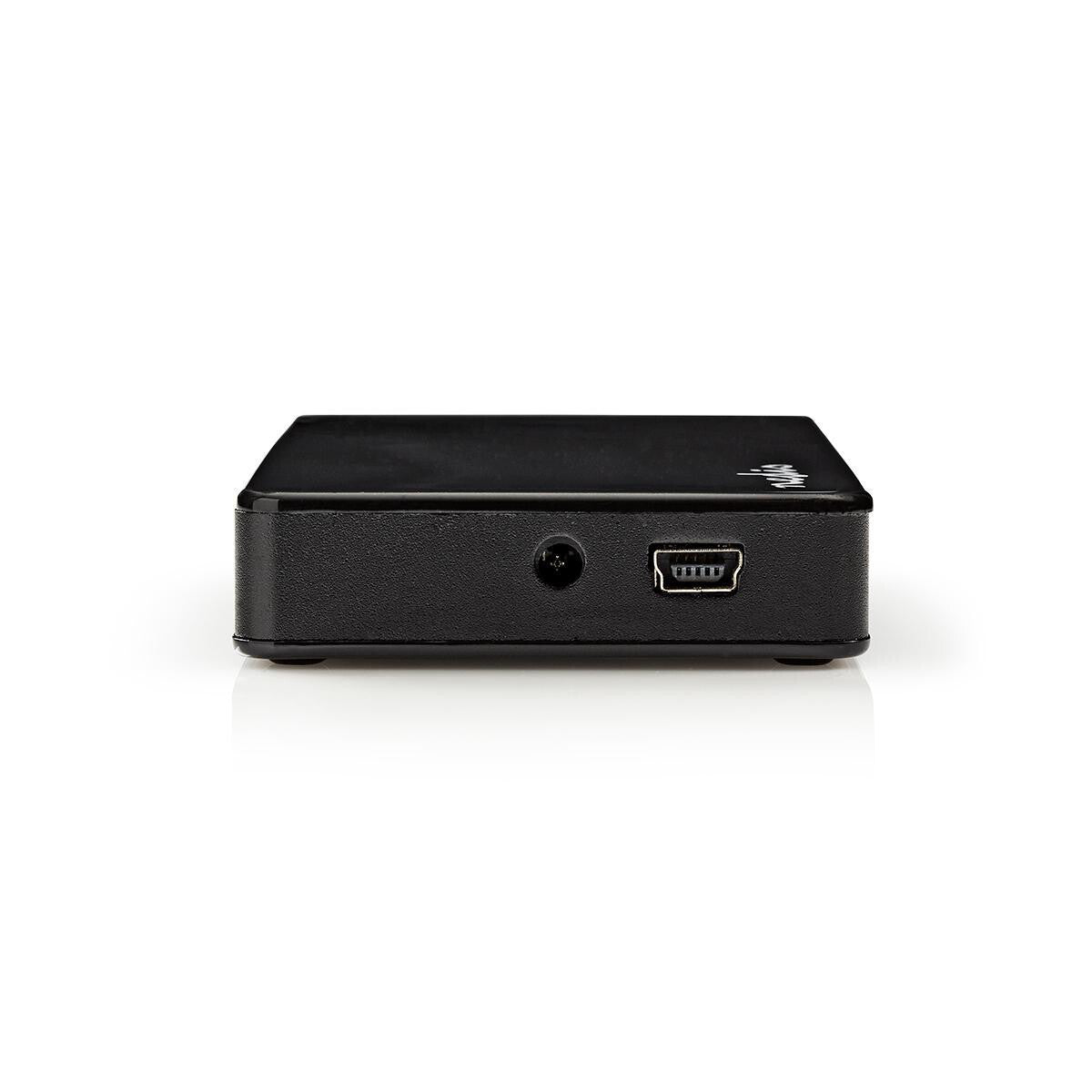 Nedis UHUBU2730BK interface hub USB 2.0 Sort