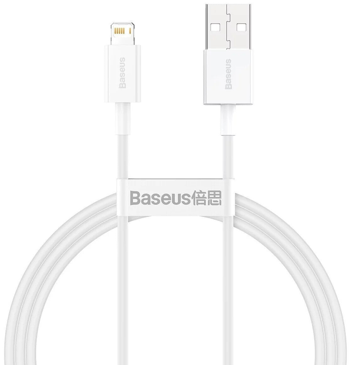 Baseus CALYS-A02 kabel til mobiltelefon Hvid 1 m USB A Lightning
