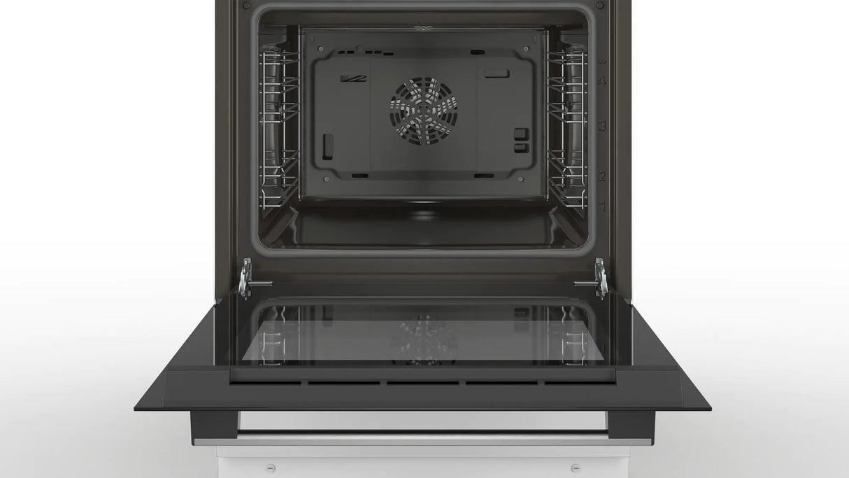Bosch Serie 4 HKN31A020U komfur og ovn Fritstående komfur Elektrisk Keramisk Hvid