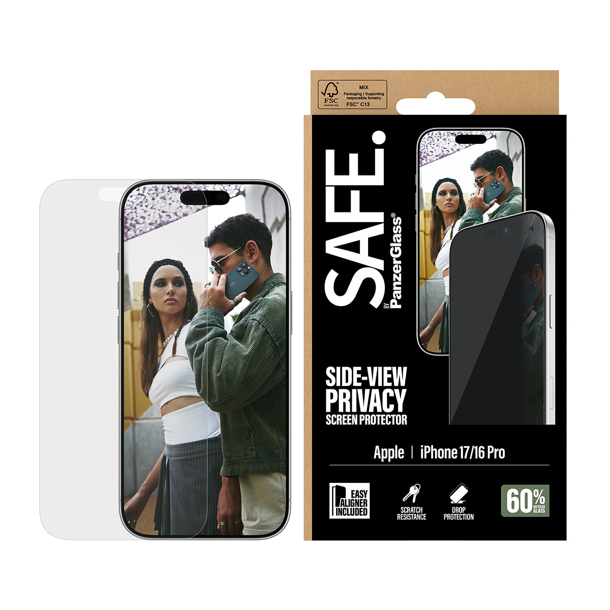 SAFE. by PanzerGlass® Privacy Screen Protector iPhone 17