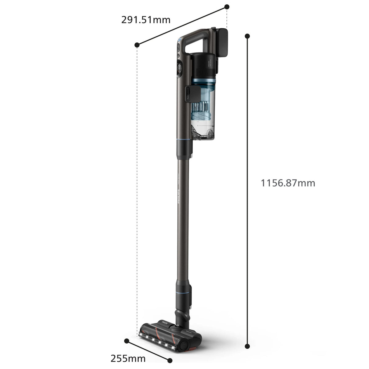 Philips XC7163/01 stick vacuum/electric broom 2-in-1 stick vacuum Battery Dry&wet Bagless 0.6 L Blue