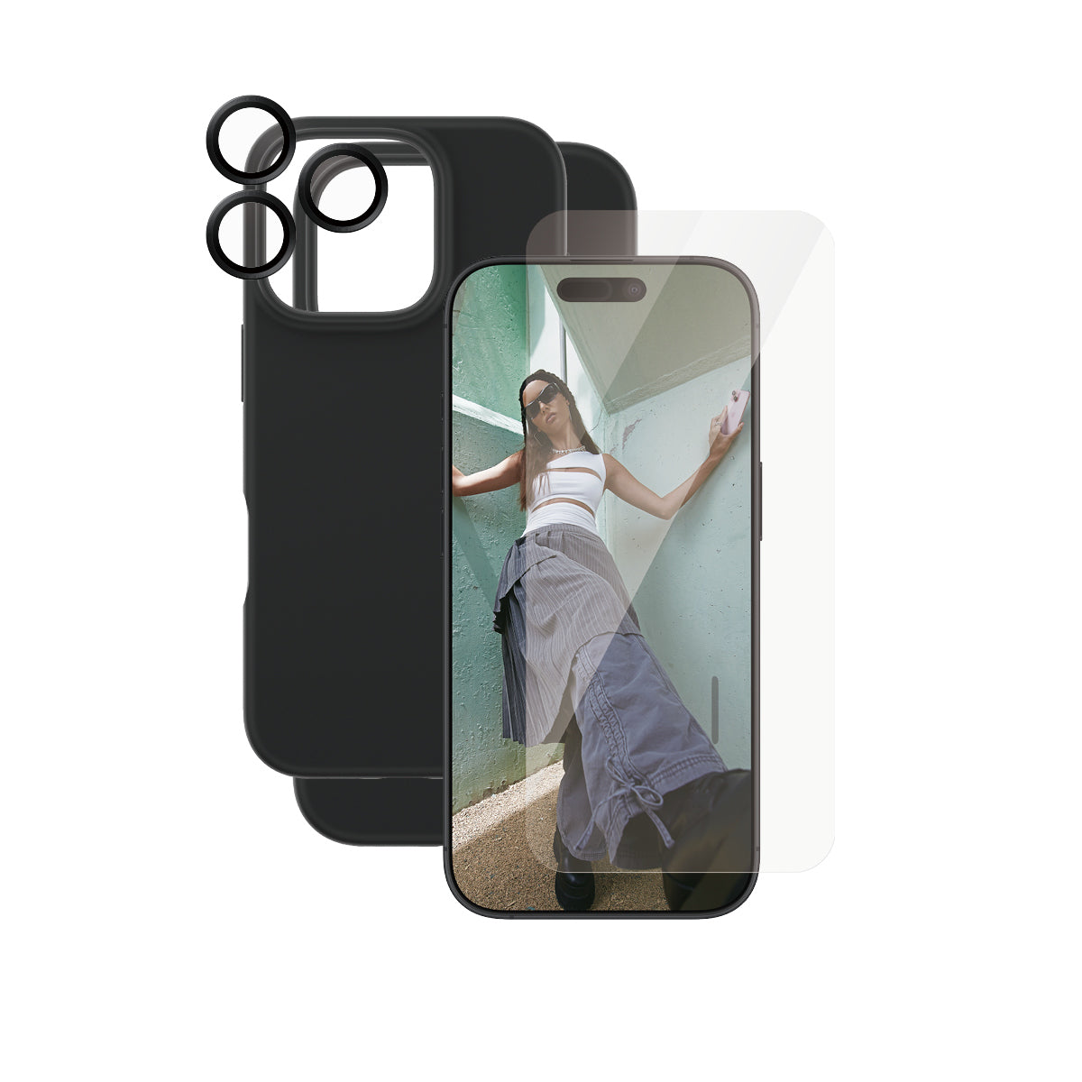 PanzerGlass CARE by ® Fashion 3-i-1 Pakke iPhone 16 Pro